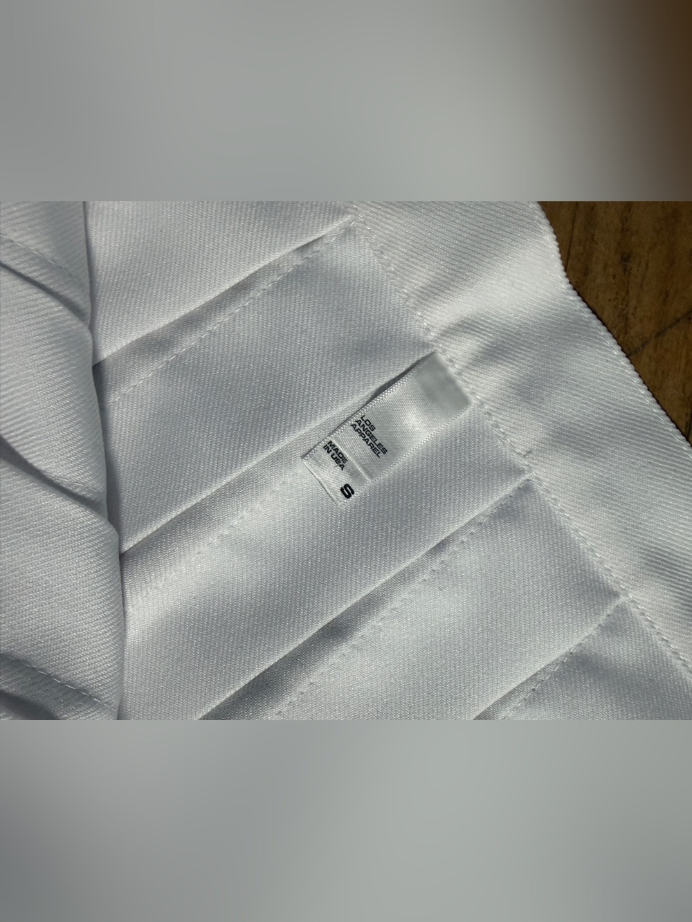 Los Angeles Apparel Tennis Skirt Pleated Mini White Size Small - Picture 4 of 4